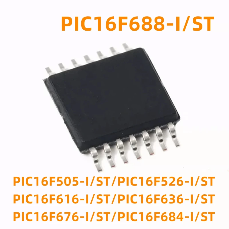 1 шт. PIC16F636-I/ST 16F526 16F505 616 676 684 688 E/ST T TSSOP14 инкапсулированный TSSOP14 8-битный микроконтроллер MCU микроконтроллер