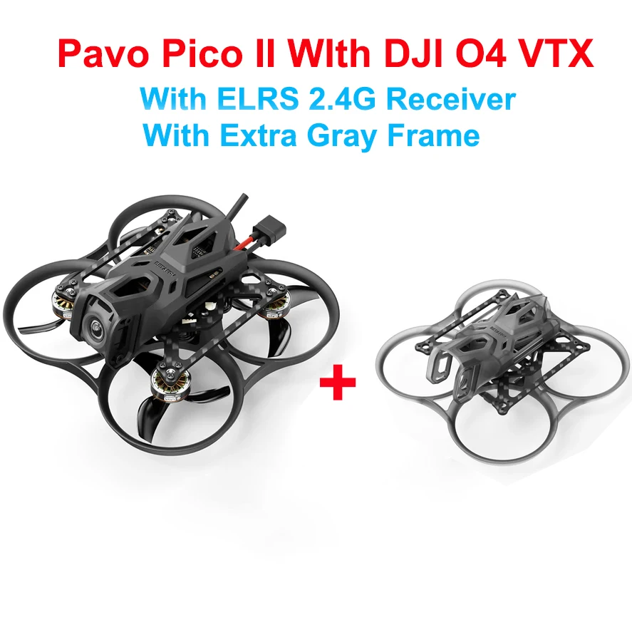 Фото Квадрокоптер VoidFly BETAFPV Pavo Pico II Brushless Bwhoop с ELRS 2.4G RX / O4 SBUS 2S для O4 Air Unit Pro VTX с 560-мм COB LED S-подсветкой №5