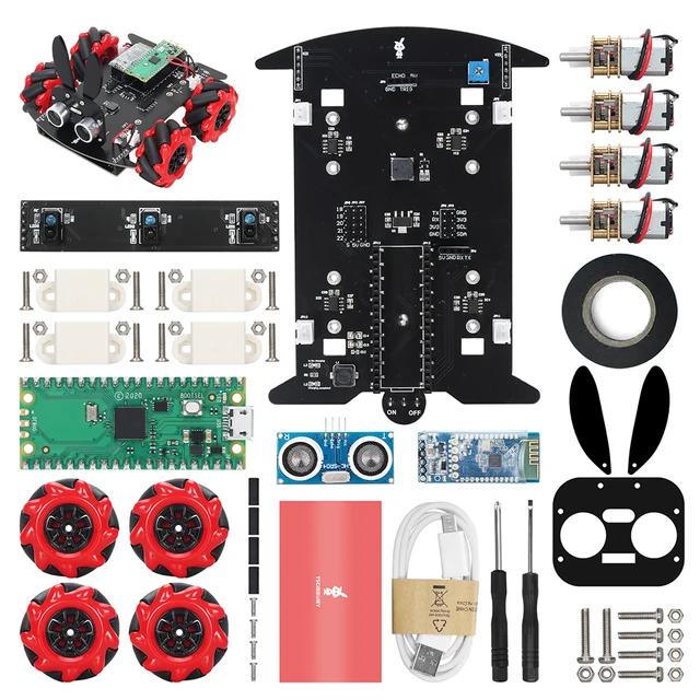 Smart Robot Car Kit For Arduino Programming Raspberry PICO Full Version Project Easy Assembly Multifunctional Automation Set 6