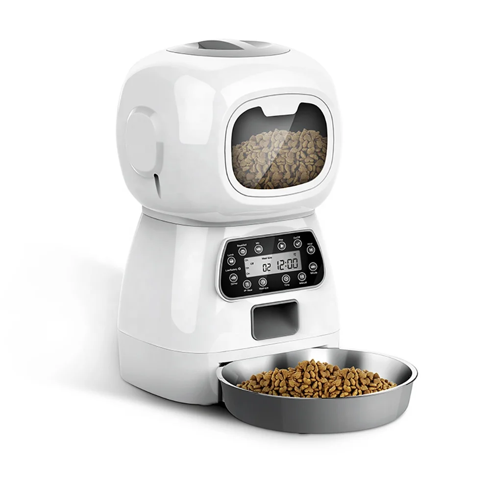 Factory Price R Automatic Pet Feeder with Lcd Display for Cat and Dog