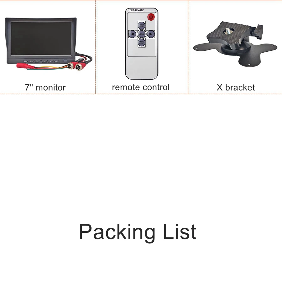 

DIYKIT 1920x1080 7-дюймовый AHD IPS 2-канальный экран Автомобильный монитор заднего вида Водонепроницаемая резервная автомобильная камера Starlight AHD Запись видео