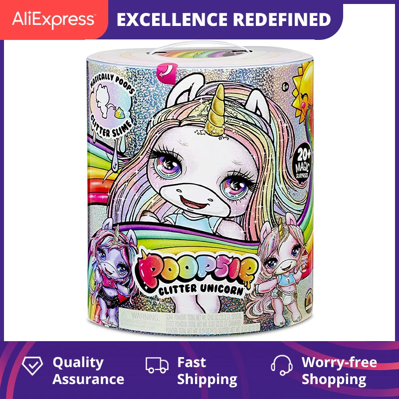 

Оригинальный аутентичный Блестящий слайм в виде большого единорога, 31 см, слайм в виде розы, единорог для творчества, сжимаемая игрушка для ...