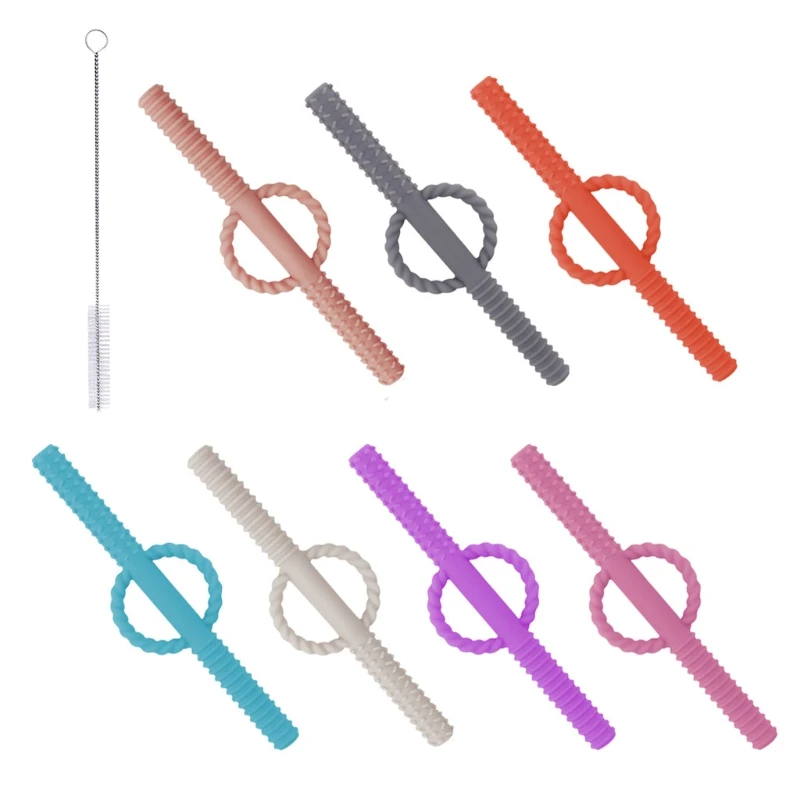 

Silicone Hollow Teething Tube Baby Infants Teether Newborn Teething Molar Toy