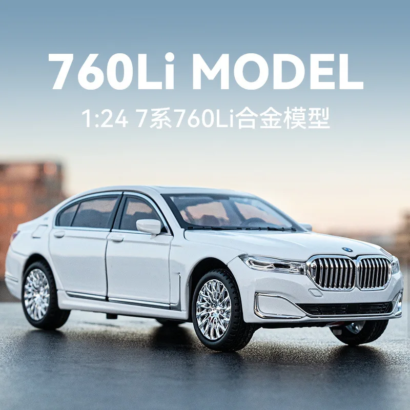 

Nicce 1:24 BMW 760LI High Simulation Diecast Metal Alloy Model Car Sound Light Pull Back Collection Kids Toy Gifts