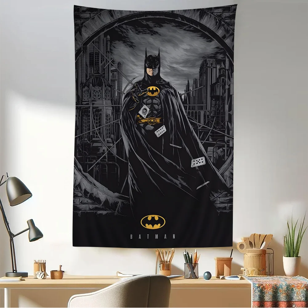 Cartoon B-BatmanS Tapestry For Living Room Home Dorm Decor INS