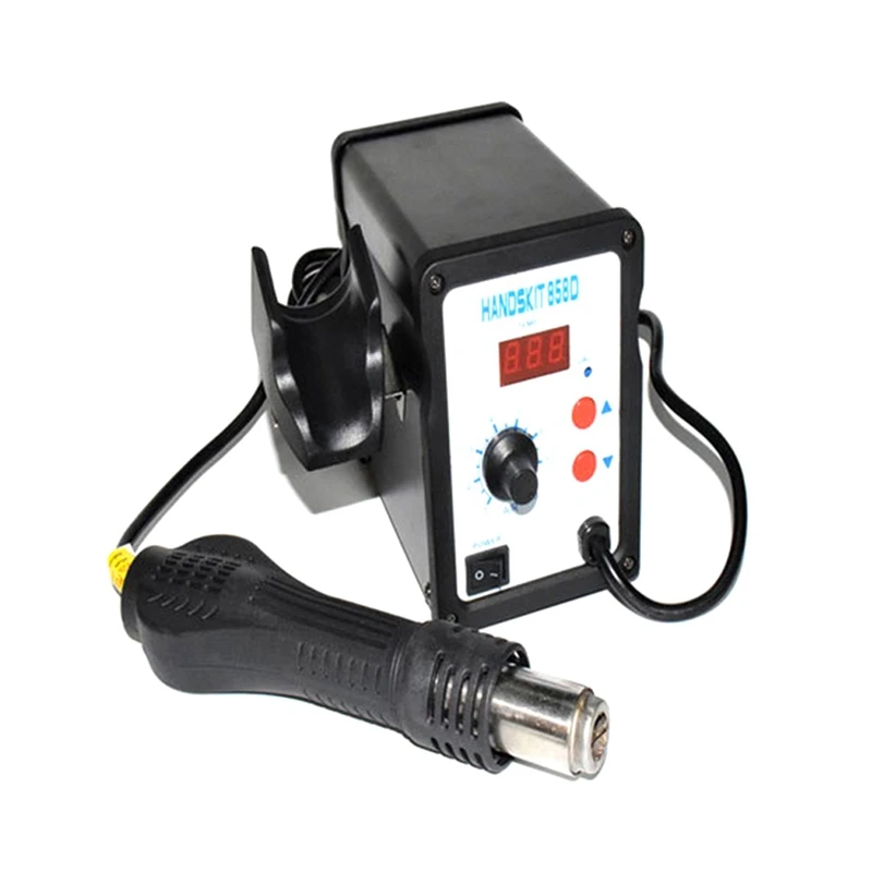 

HANDSKIT 858D Digital Display 700W Hot Air Welding Table Hot Air Reworking Table Desoldering Station EU Plug