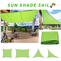 green waterproof sun shade sail all size square rectangle triangle garden terrace canopy uv block shade camp hiking yard awnings