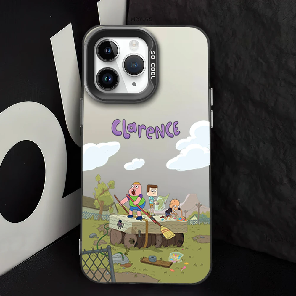 Чехол для телефона MINISO с рисунком C-Cla-ren-ceS серебряный чехол ТВ подходит iPhone 12 11 13 14