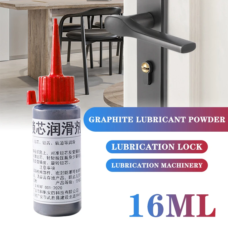 

1/4/8pcs 60ml Lubricant Maintaining Graphite Non Toxic Lock Gate Multifunction Locksmith Supplies Gate Lock Safety Lock Set