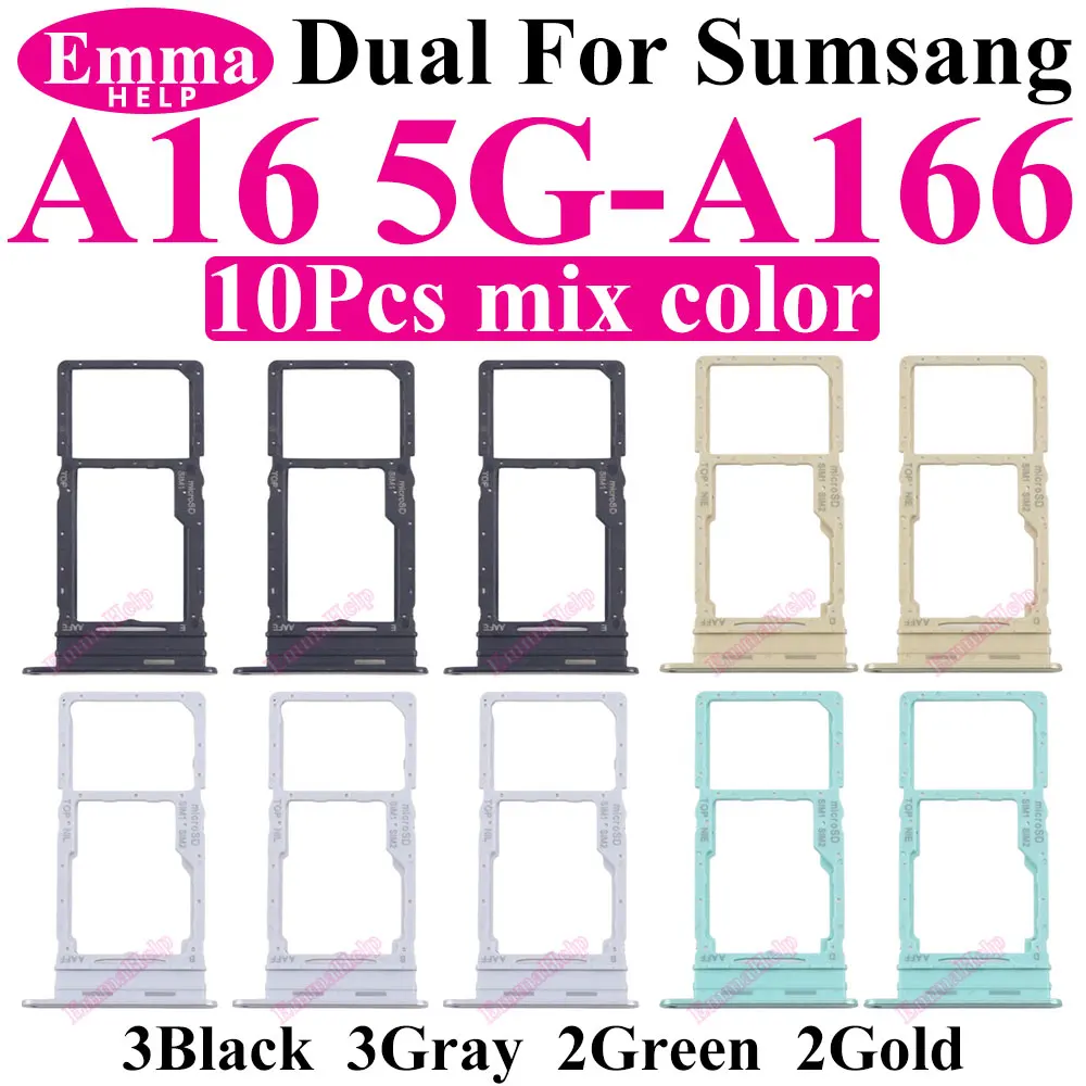 Фото Для Samsung A06 A16 A26 A36 A56 A05 A05s A15 A25 A35 A55 Лоток для SIM-чипа Слот Держатель SIM-карты Карман A066 A165 A166 A266 A366 A566 №4