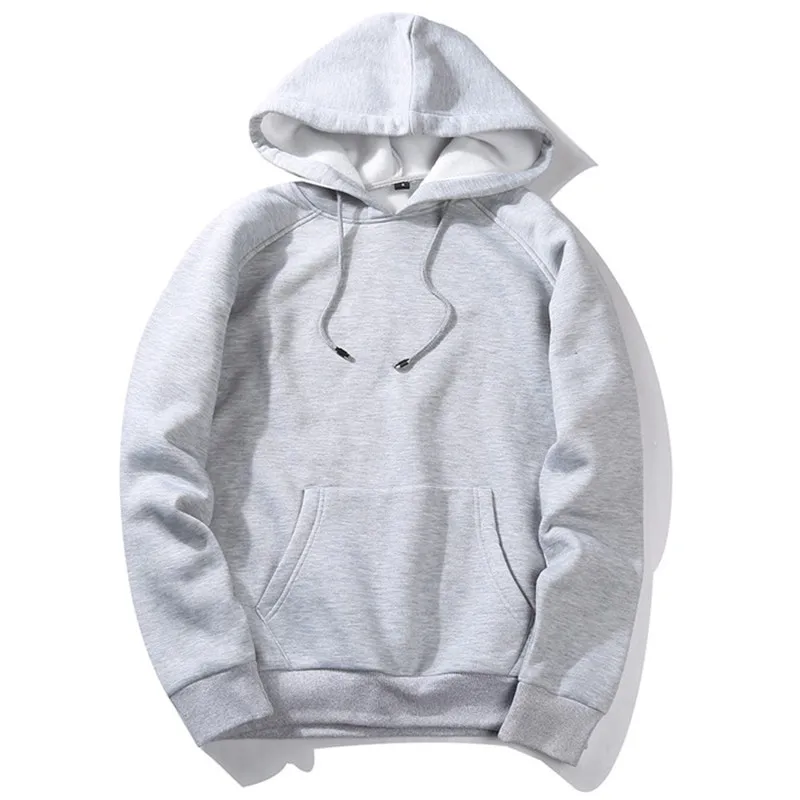 

Long Sleeve Fashion Mens Hoodies Hip Hop Sweatshirt Men's Solid Color Pullover Hooded Tracksuit Male Autumn Winter Fleece Hoody