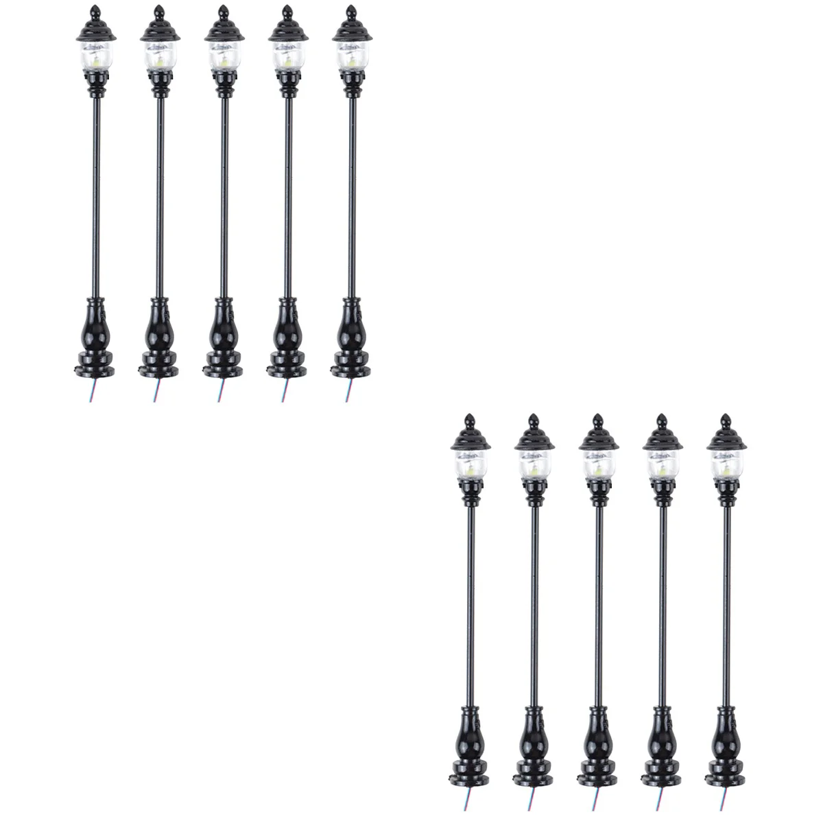 

Lamp Mini Decor Street Miniature Model Garden Lightpost Decoration Lantern Train House Small Landscape Sand Pathway Table