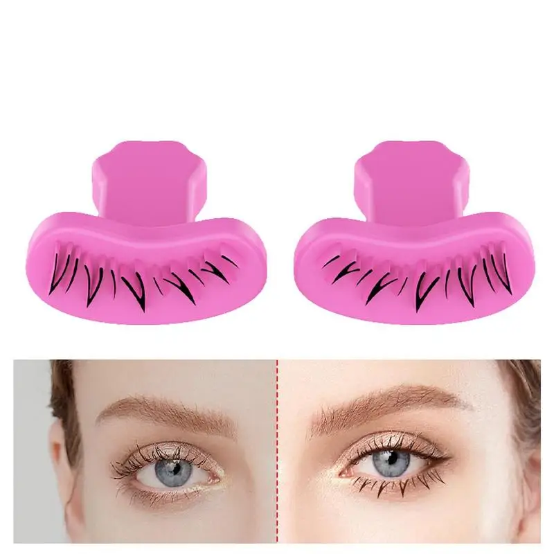 

Eyelash Stamps Tool Silicone False Lashes Stencil DIY Mascara Sticker Natural Look Extension Makeup Begin Tool For Party Dating