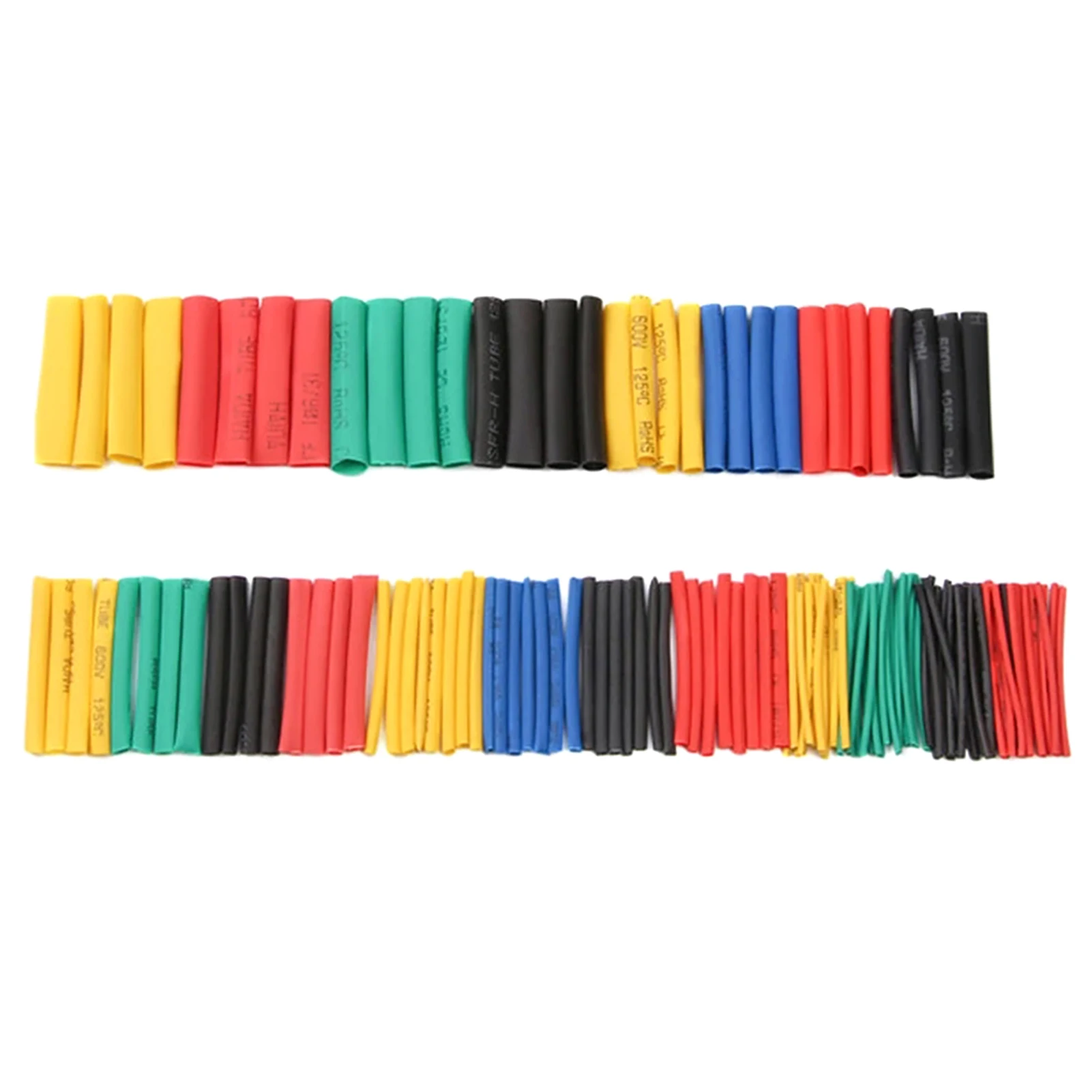 

164pcs/set Protective DIY Connector Heat Shrink Tube Electric Insulation 5 Sizes Multifunction Polyolefin Home Professional