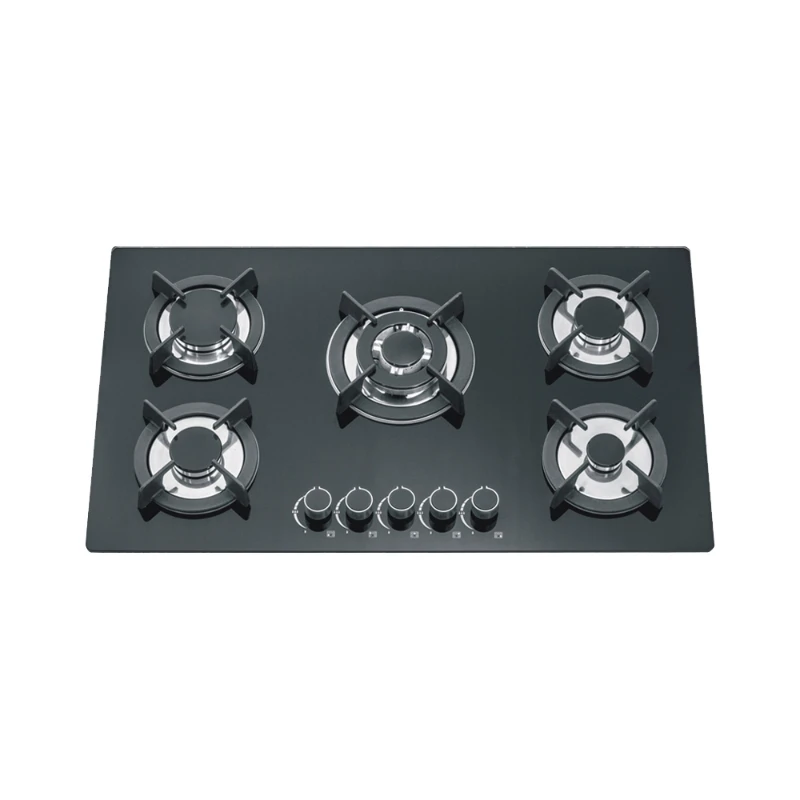 

Home Use 5 Burner LPG NG Built In Gas Cooktop Kitchen Cooking Appliance Blue Flame Gas Stove Household Cooker With Safety Device