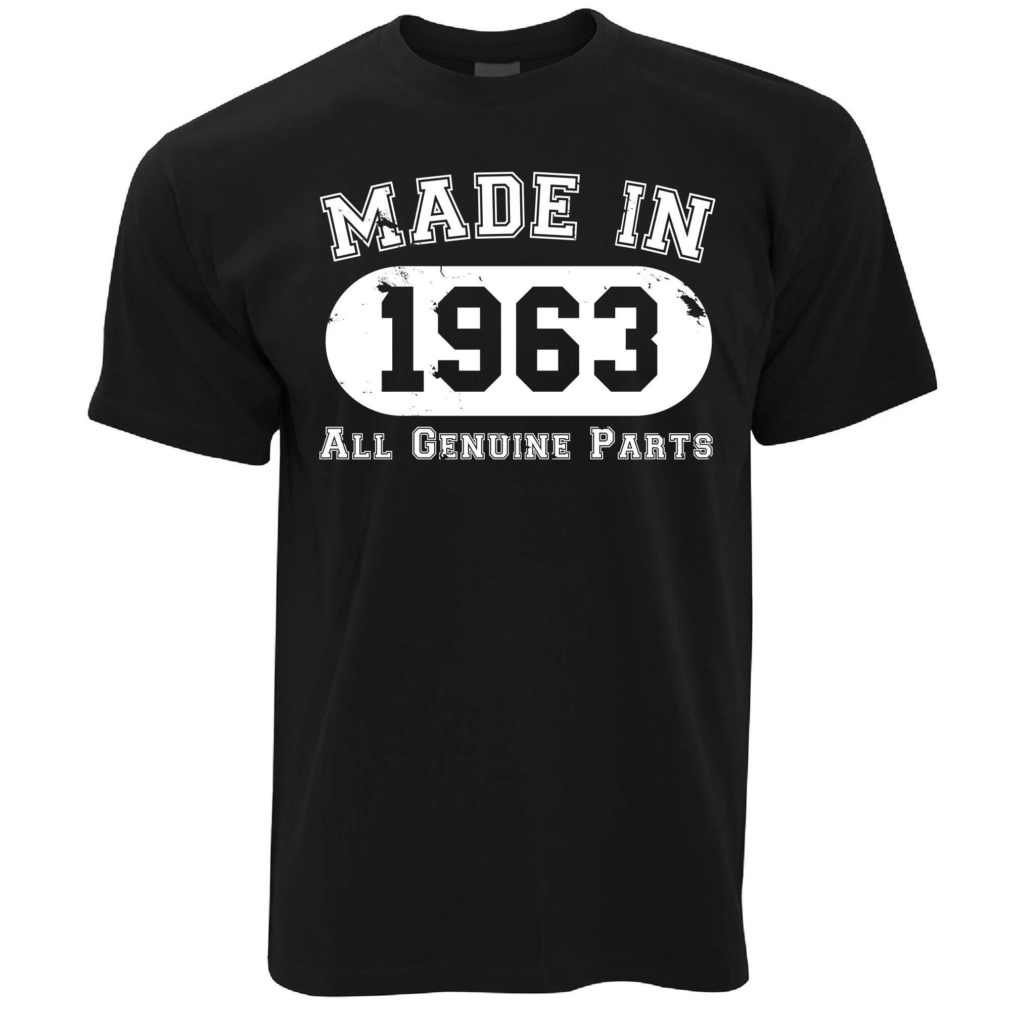 

60Th Birthday T Shirt Made In 1963 - All Genuine Parts Sixtieth Gift Idea Tee
