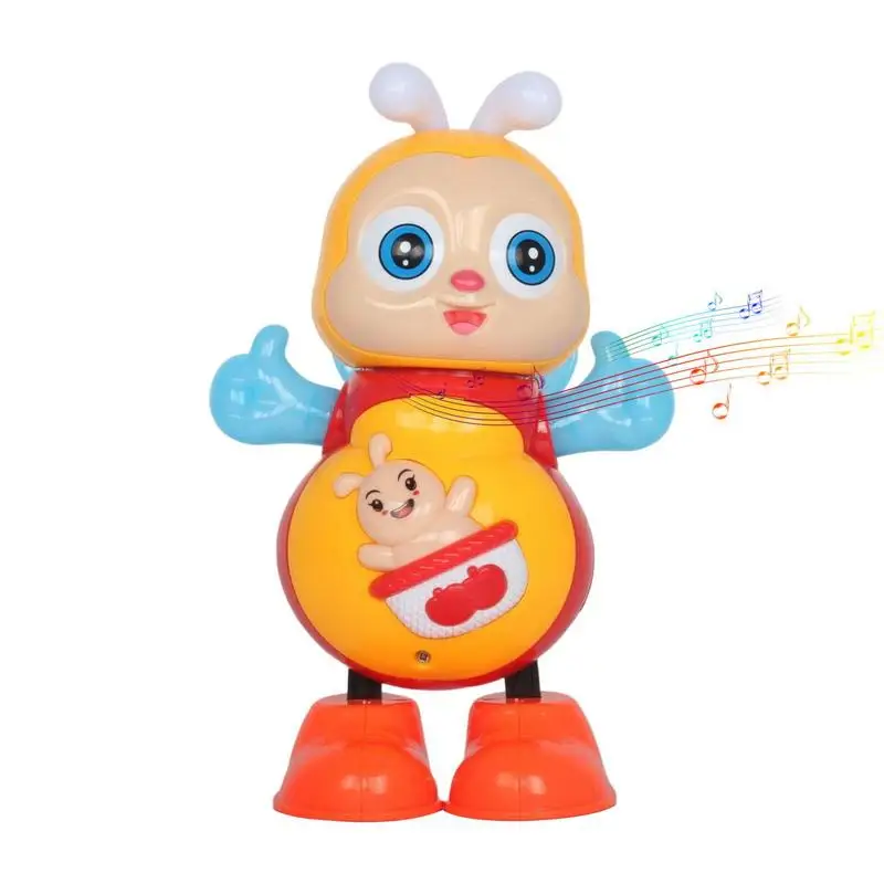 

Развивающая игрушка, танцующая, ходячая пчела, музыкальная игрушка, Детская электрическая музыкальная игрушка с музыкой и освещением