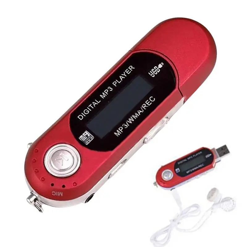 

Portable Mini LCD Screen Mp3 Music Player U Disk Memory 4G Or 8G Storage USB Rechargeable Direct Plug Mp3 Music Players
