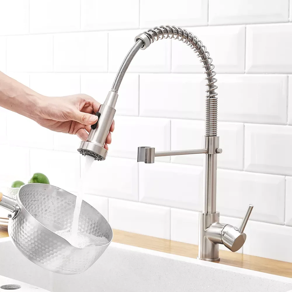

Spring Kitchen Sink Faucets Made Of Brass Basin Mixer Faucet Tap Hot And Cold Water Taps Crane Torneira