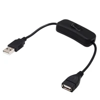 28cm usb cable with switch onoff cable extension toggle for usb lamp usb fan power supply line durable hot sale adapter