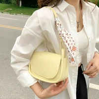 korean underarm bag womens summer 2022 new fashion niche single shoulder messenger bag texture versatile silk scarf bag