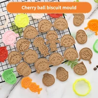 mold for baking cherry maruko cookie cutter mold cartoon character 3d biscuit decoration stereo press home kitchen accessories