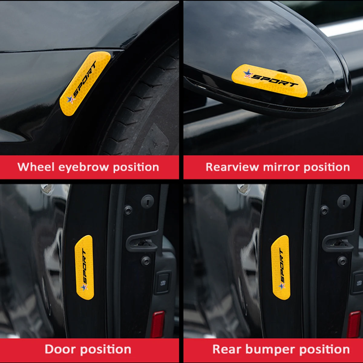 Светоотражающие Наклейки Для Открытой Двери Автомобиля Видимость Безопасности