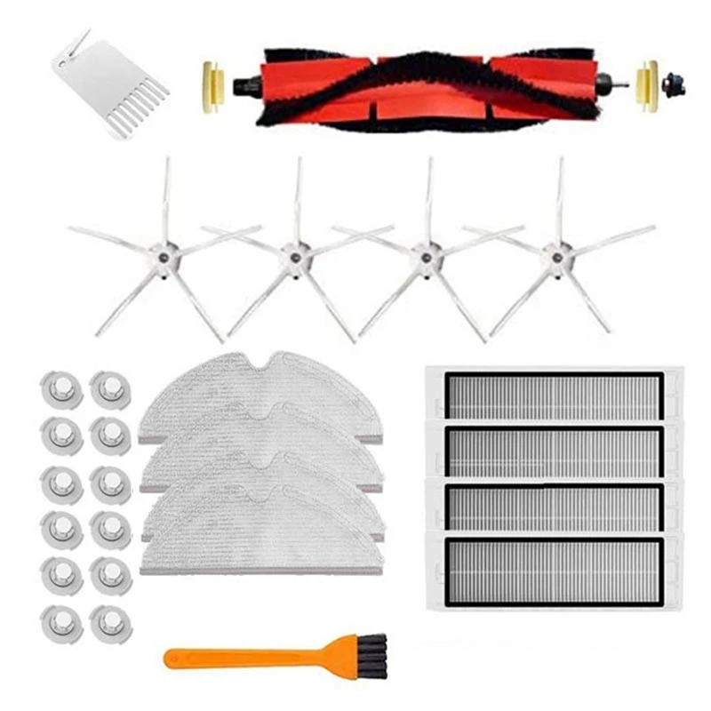 

Mop Cloths Main Brush HEPA Filter Side Brush For Xiaomi Roborock S6 S5 MAX S60 S65 S5 S50 E25 E35 Vacuum Cleaner Parts