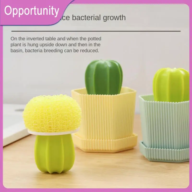 

Kitchen Cutlery Cleaner Cleaning Brushes Plastic Pans Brush Portable Handheld Cleaning Wire Ball Household Cleaning Tools