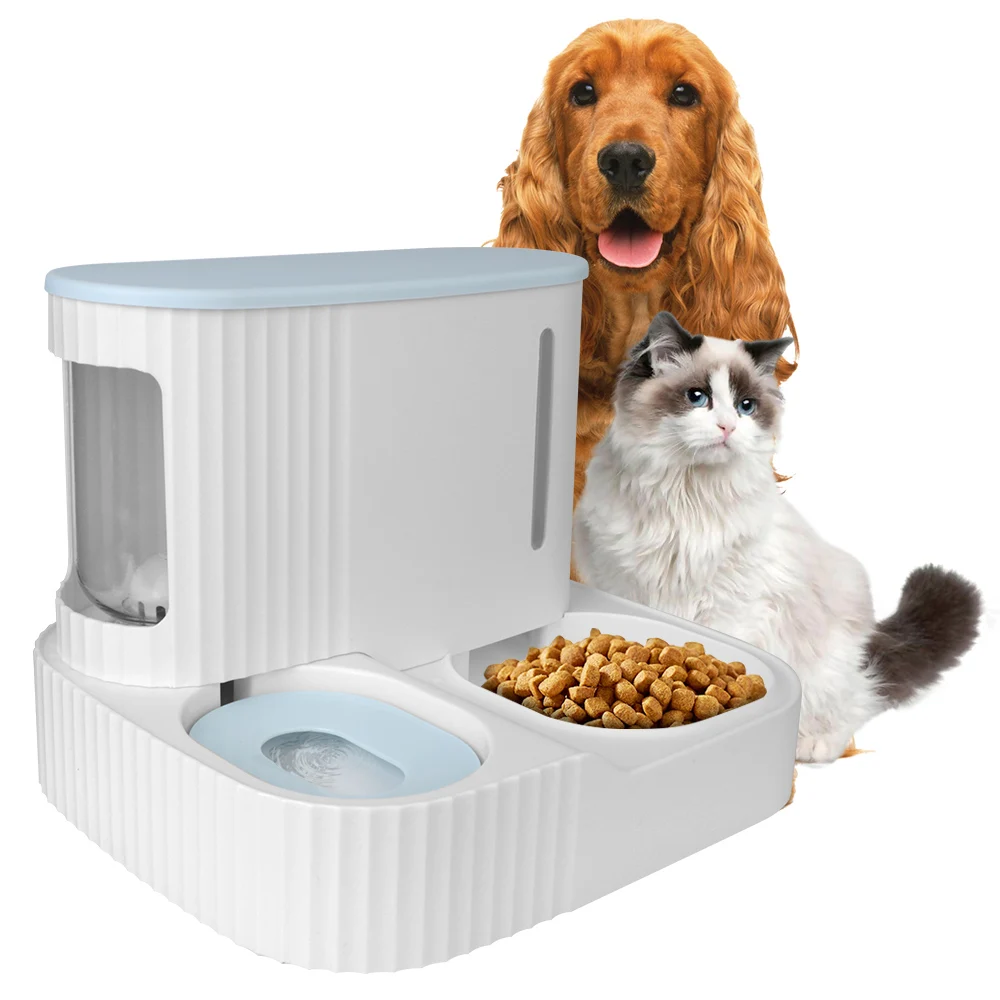 

Cat Food Bowl 3L Cat Drinking Water Bowl Dog Automatic Feeder With Dry Food Storage Pet Feeding Machine Pet Supplies