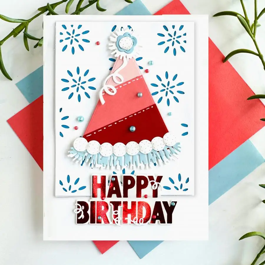 Металлические штампы Geo Flowers для скрапбукинга