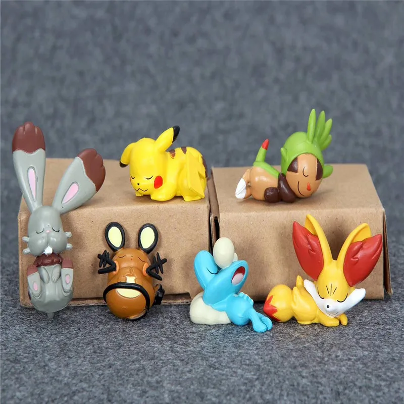 Экшн-фигурки Pokemon Kawaii глухая коробка Pikachu игрушки мистическая аниме фигурка