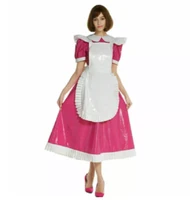 hot sissy dream maid lockable cute baby collar apron medium skirt role play gothic dress clothes can be customized