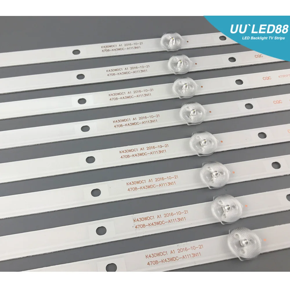 

LED Backlight strip 3 lamp for 4708-K43WDC-A3113N11 A1113N11 A2113N11 K430WDC1 A3 L43E6800 43HFF5952/T3 43L1600C 43bdl4012n/62