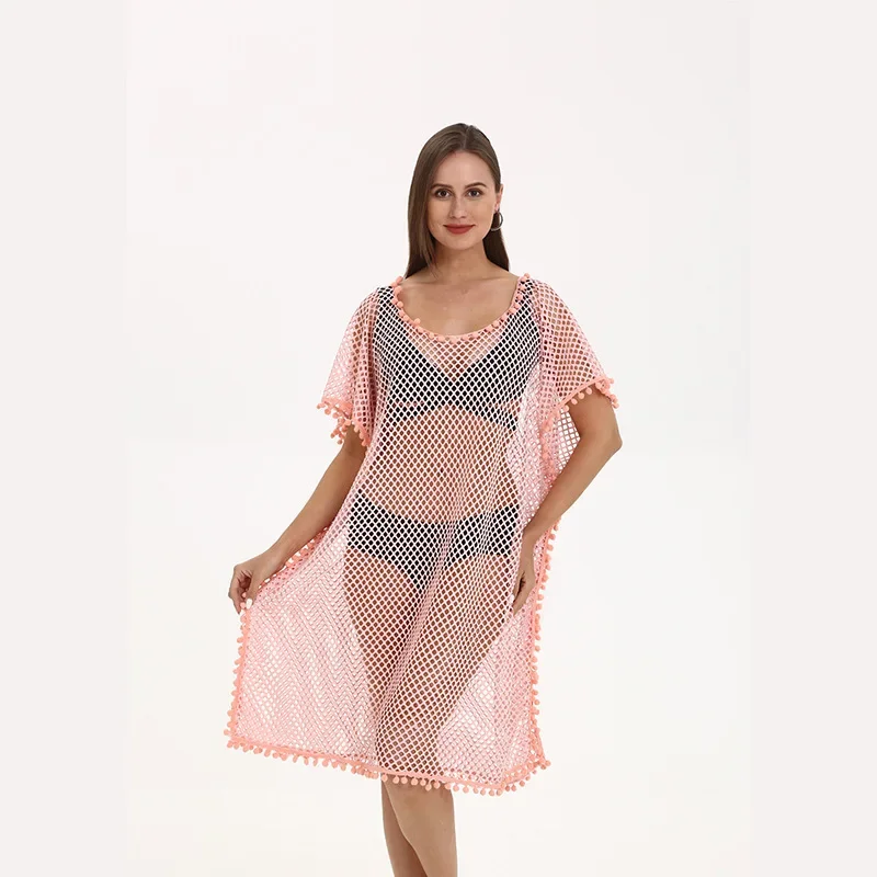 Beach Cape Cloak Women Poncho Scarf Seaside Holiday Spring and Summer Lady Hollow Out Coat Sun Protection Cover