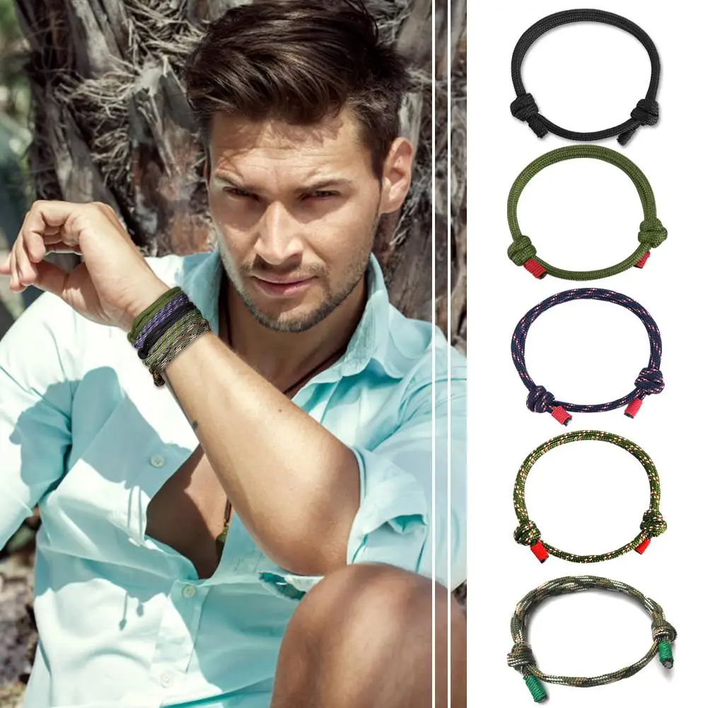 

Плетеный браслет в морском стиле, Регулируемый универсальный браслет дружбы веревочный шнур для мужчин, женщин, мальчиков, девочек, мужчин ...