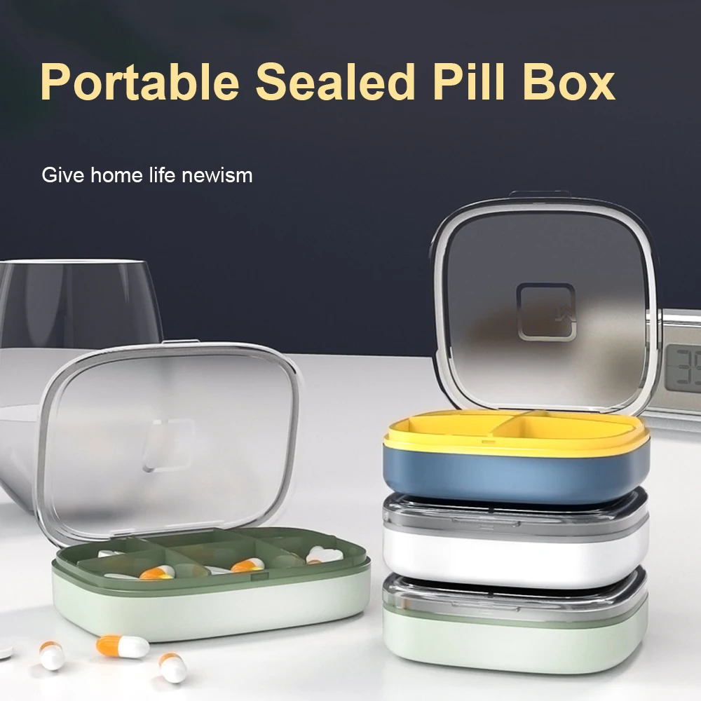 

Multi-grid Waterproof Pill Box Portable Sealed Medicine Box Health Container Case Travel Pill Box for Woman Man Easy to Carry