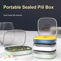 multi grid waterproof pill box portable sealed medicine box health container case travel pill box for woman man easy to carry