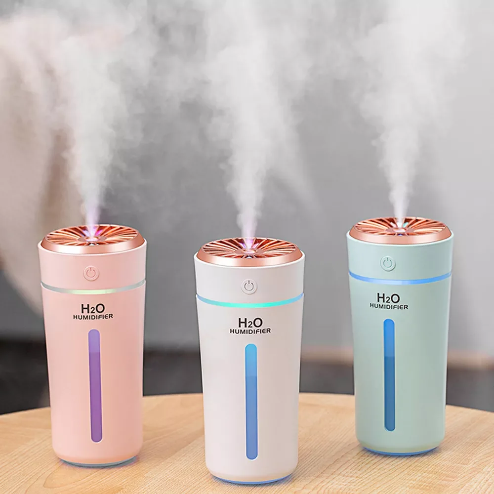 

Colour Aurora Air Humidifier 270ML Portable Ultrasonic Diffuser USB Humidifiers Mist Maker Purifier Aromatherapy For Car