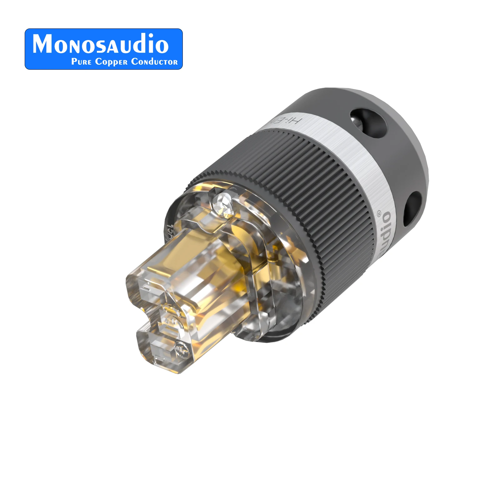 Фото Monosaudio чистая медь вилка европейского стандарта E101F101 адаптер питания IEC320 C15 разъем для аудио DIY сетевой кабель питания №5