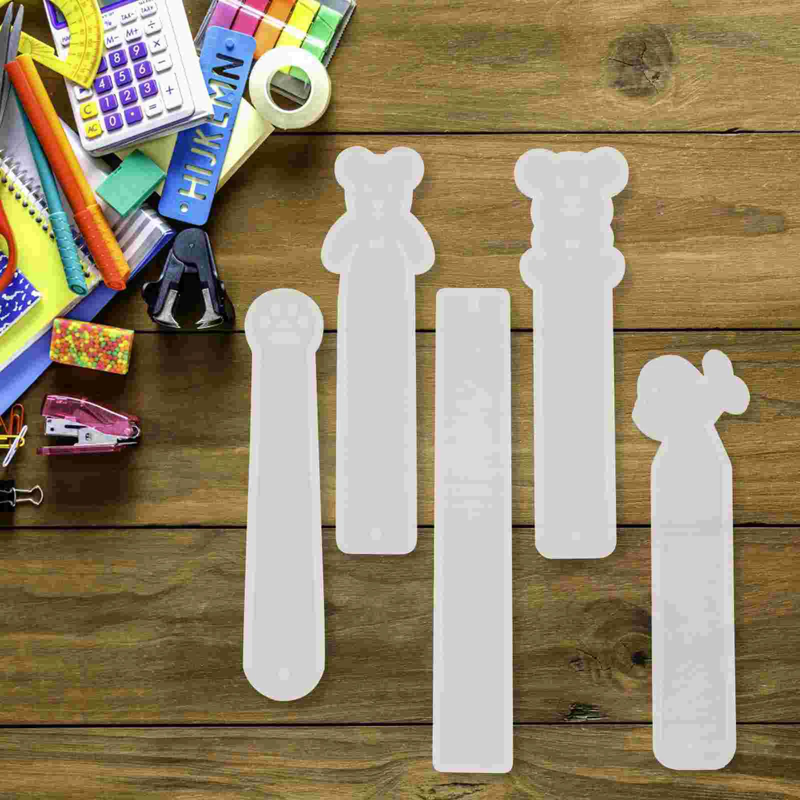 

8 Pcs Epoxy Silicone Casting Mold Bookmark Resin Molds Molde Para Resina Crafts