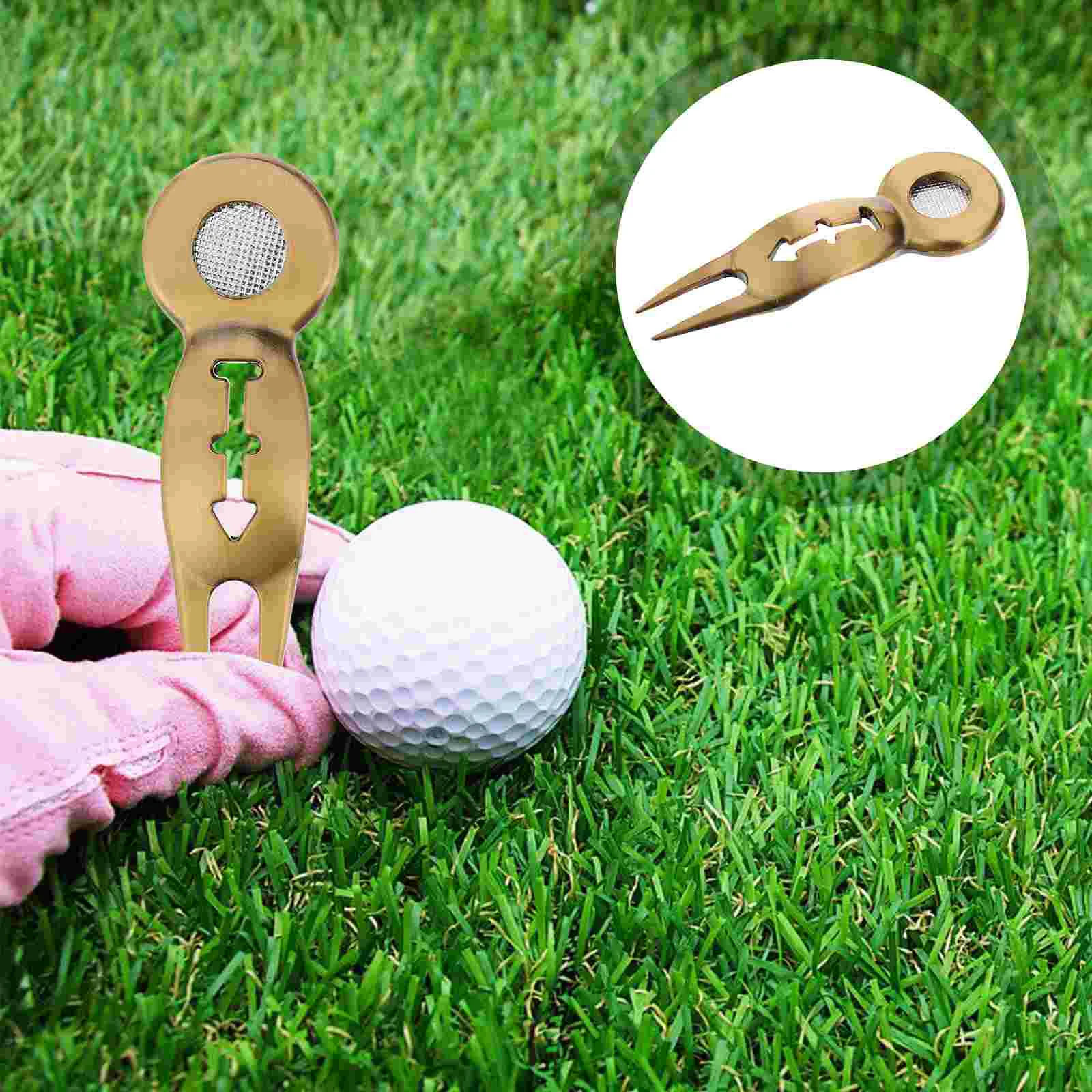 

Metal Golfs Divot Repair Tool with Magnetic Golfs Marker Line Maker