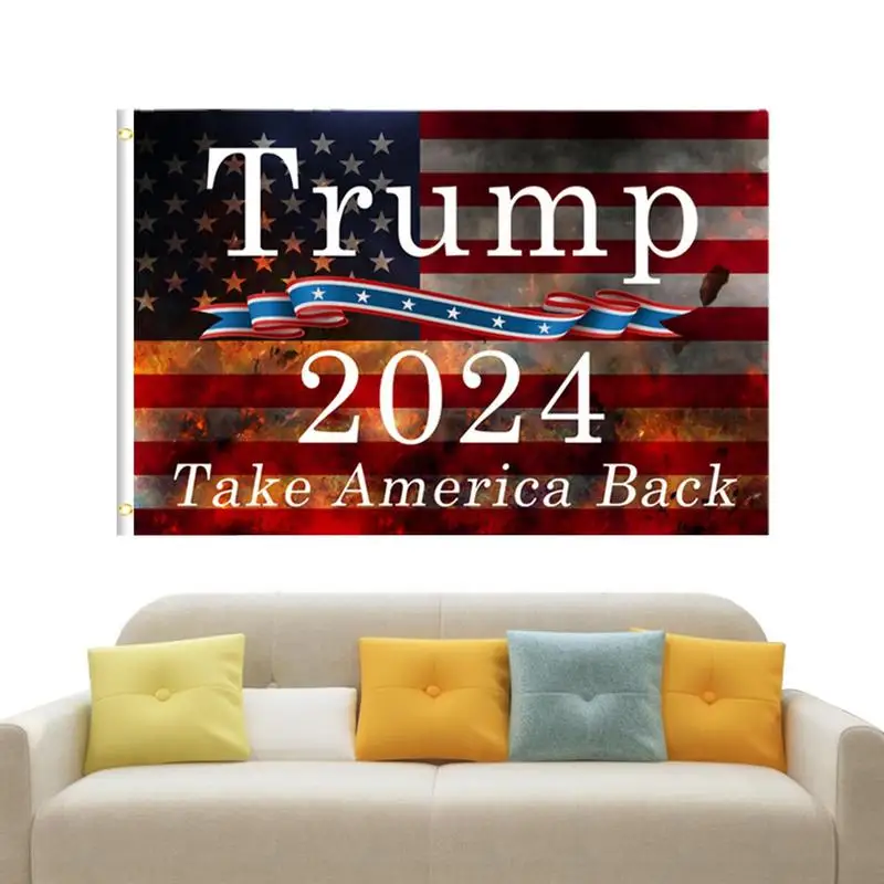 

Trump Garden Flag Outdoor Double-Sided Take America Back Flag Fade Resistant Durable 2024 Flags Banner Trump Yard America Flag