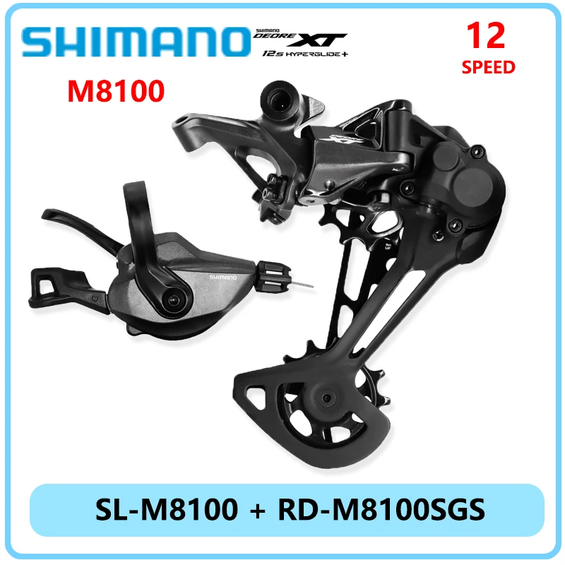 

SHIMANO Deore XT M8100 Bike Derailleurs Groupset for MTB Bike 1X12 Speed Shifter SL-M8100 RD-M8100SGS Rear Original Bicycle Part