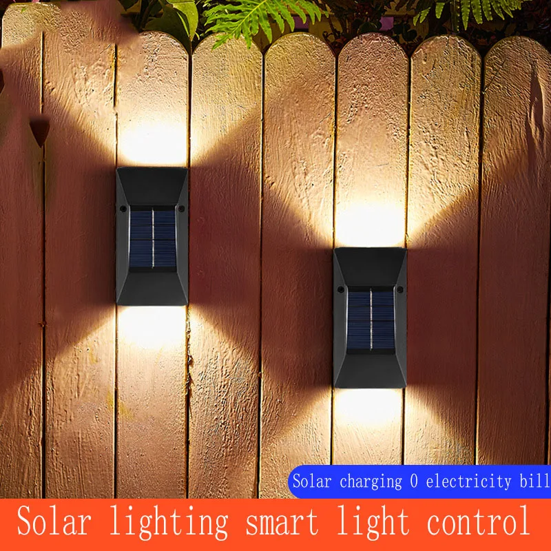 Solar LED Outdoor Light Waterproof Up and Down Garden Decor Lamps for Balcony Courtyard Street Wall Garden Outdoor wall GL40