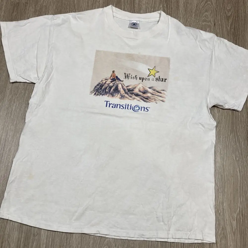 Рубашка с линзами Y2k XL Vintage 90s 00s Wish Upon A Star