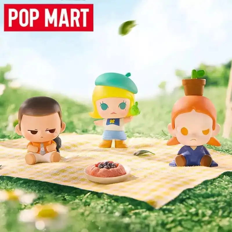 Фото POP MART POP BEAN Going Ouring with Me Series Мини-слепая коробка Аниме Фигурка Угадай Сумка Украшения Статуэтки Куклы Модель Подарки №3