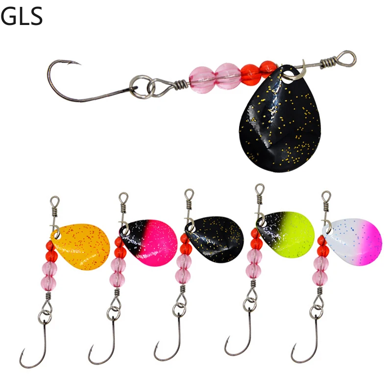 

1Pcs 6.5cm/2.2g Metal Artificial Bait Fish Hard Bait Tackle Vibration Spoon Trout Fishing Lure With Barbed Hook