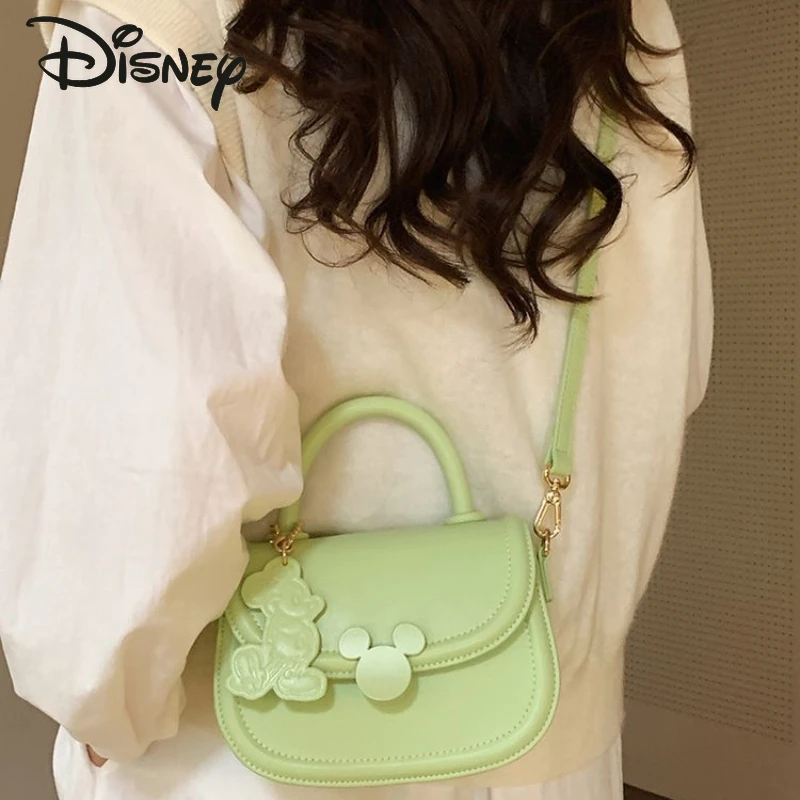 Disney Mickey's New Women's Crossbody Bag Fashionable and Premium Solid Shoulder Bag Small Fresh and Versatile Women's Handbag