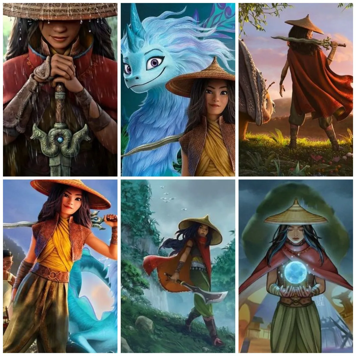 

Алмазная живопись Disney 5D, постер фильма «Raya And The Last Dragon», полная Алмазная вышивка, мозаичная вышивка, домашний декор